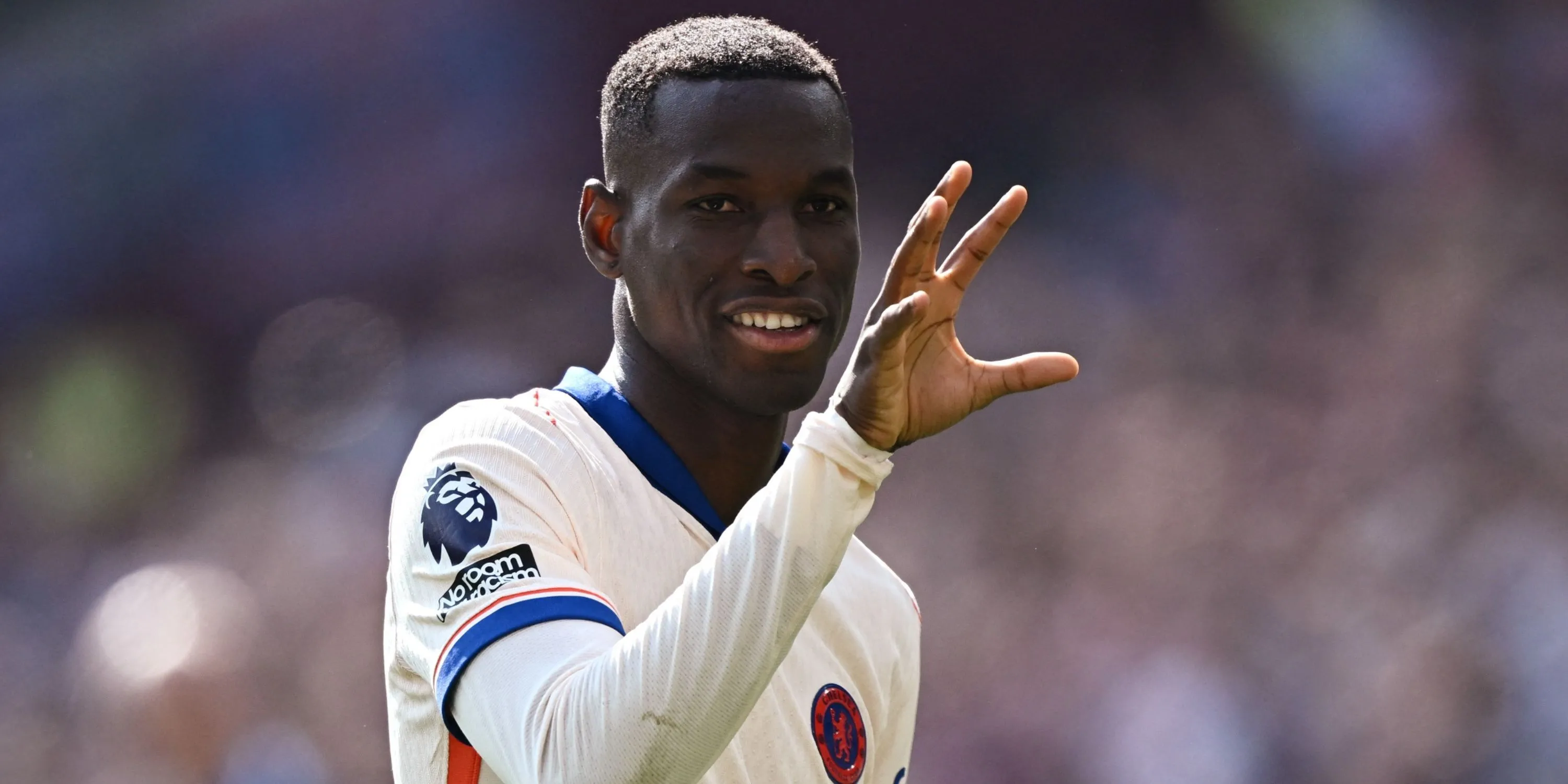 Tiền đạo Nicolas Jackson của Chelsea thi đấu tại Premier League