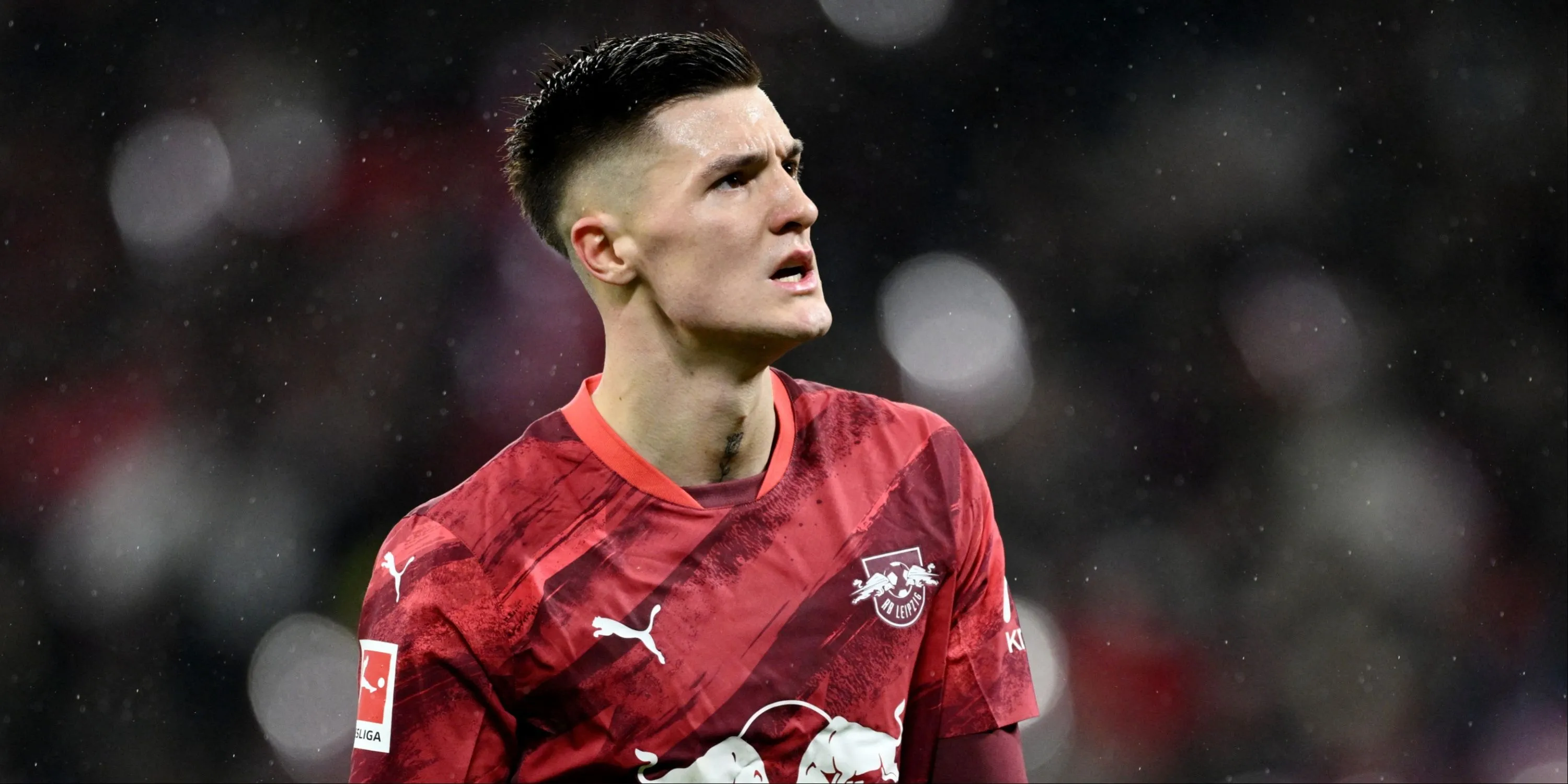 Benjamin Sesko trong màu áo RB Leipzig, mục tiêu chuyển nhượng của Arsenal