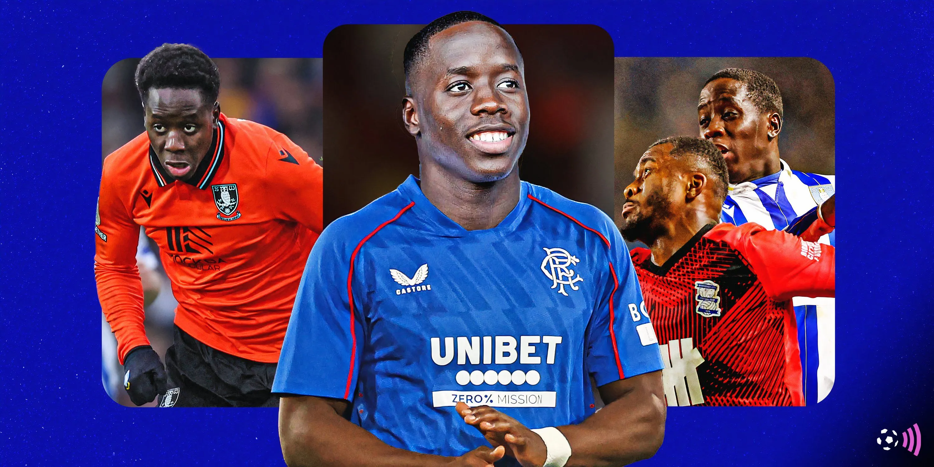 Djeidi Gassama ra mắt người hâm mộ Rangers sau khi ký hợp đồng chính thức.