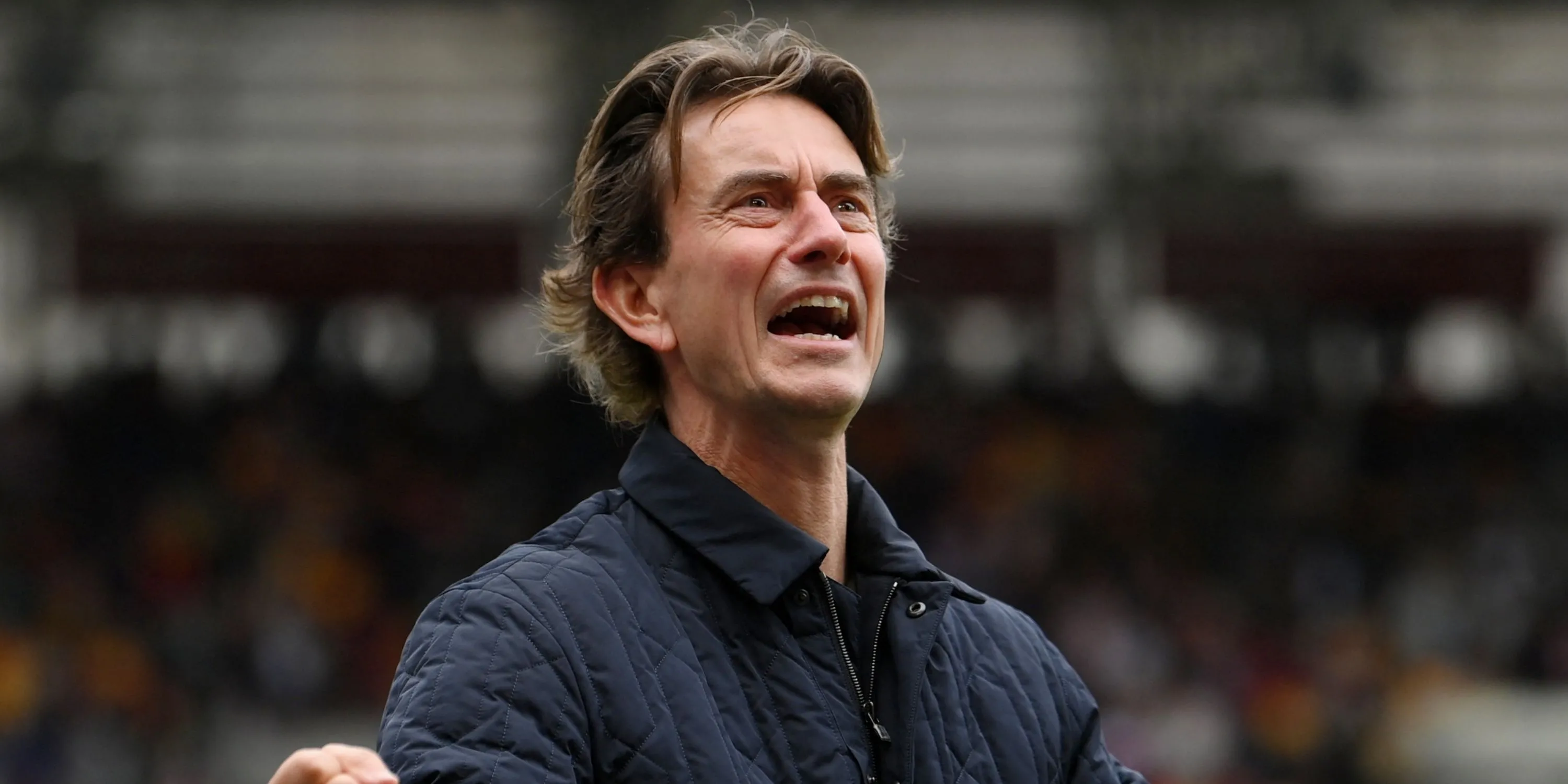 HLV Thomas Frank trên băng ghế chỉ đạo của Tottenham