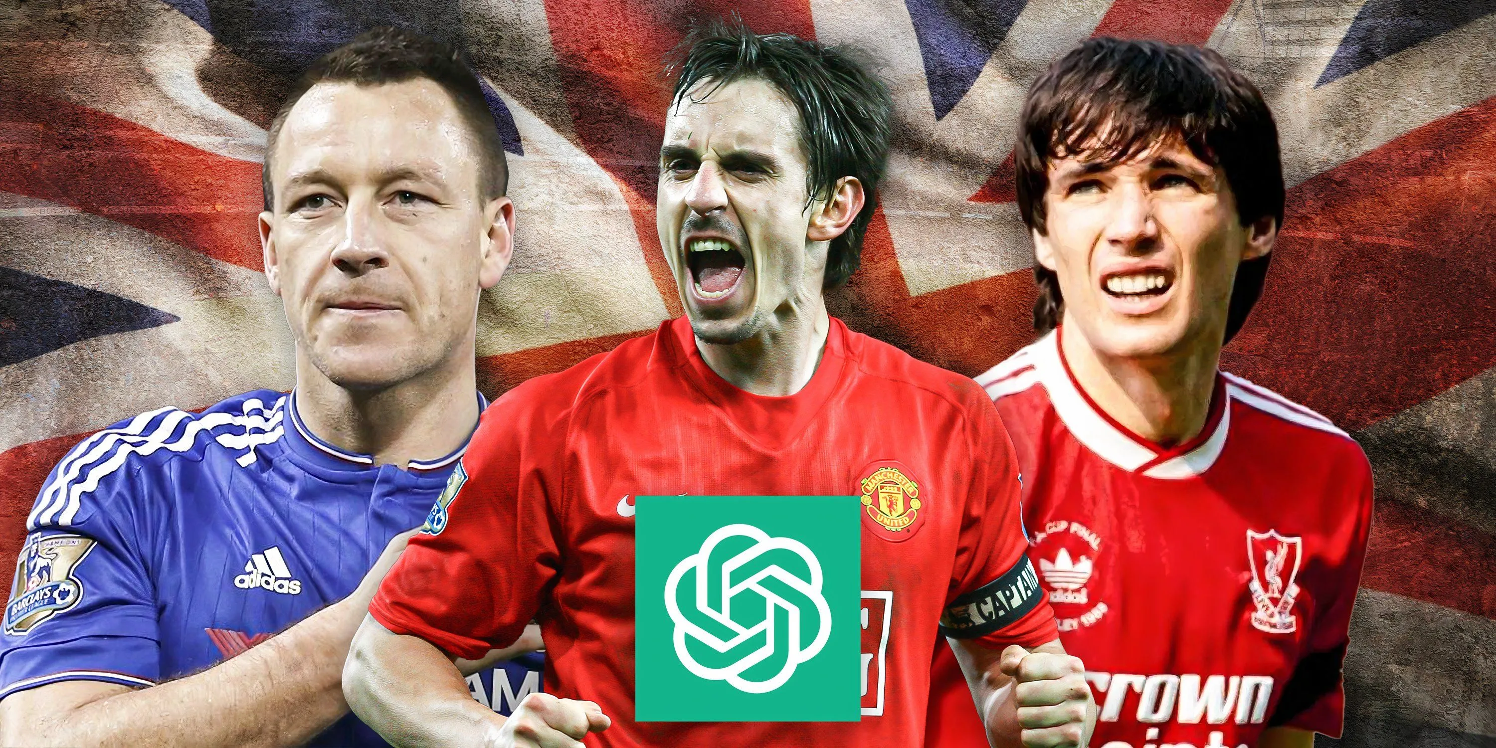 John Terry, Gary Neville và Alan Hansen - các hậu vệ lừng danh của bóng đá Anh