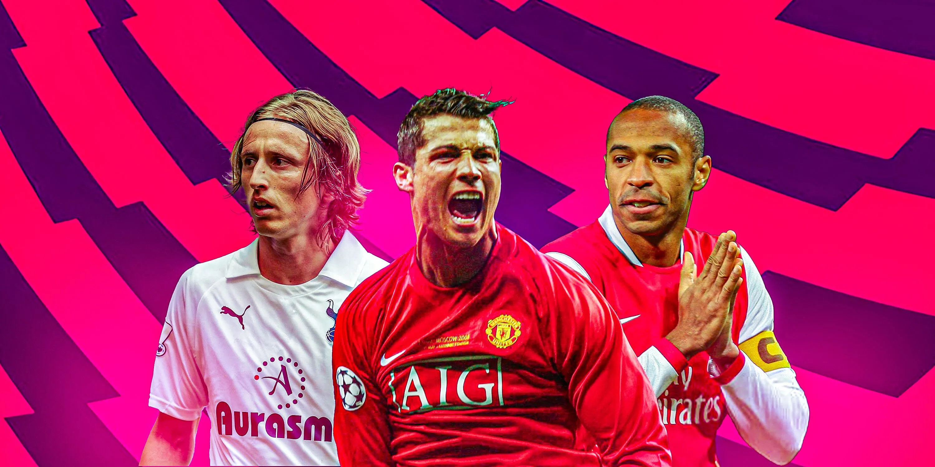 Luca Modric, Cristiano Ronaldo và Thierry Henry