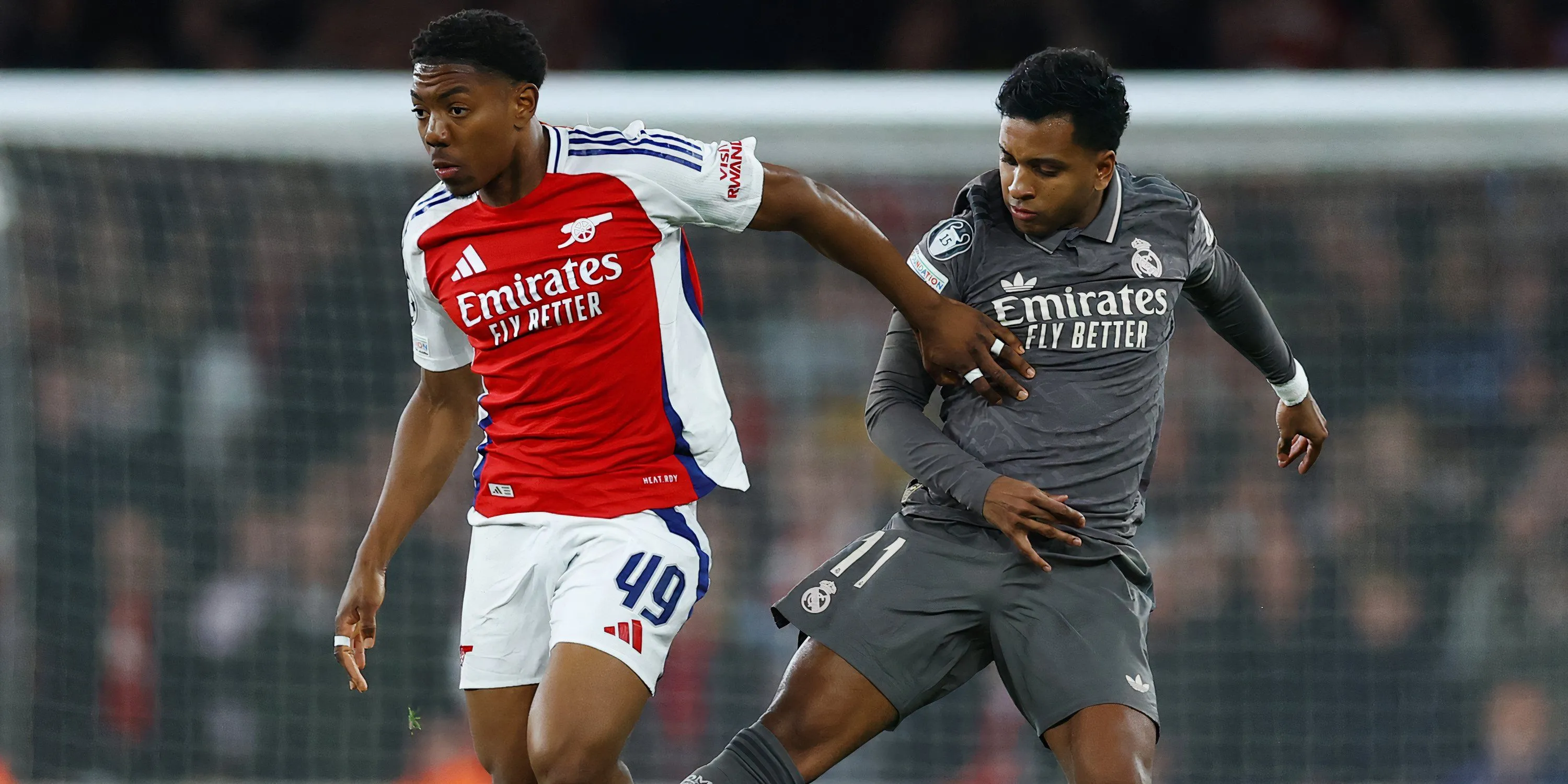 Rodrygo và Myles Lewis-Skelly trên hàng công Arsenal, đội hình có thể vô địch Premier League