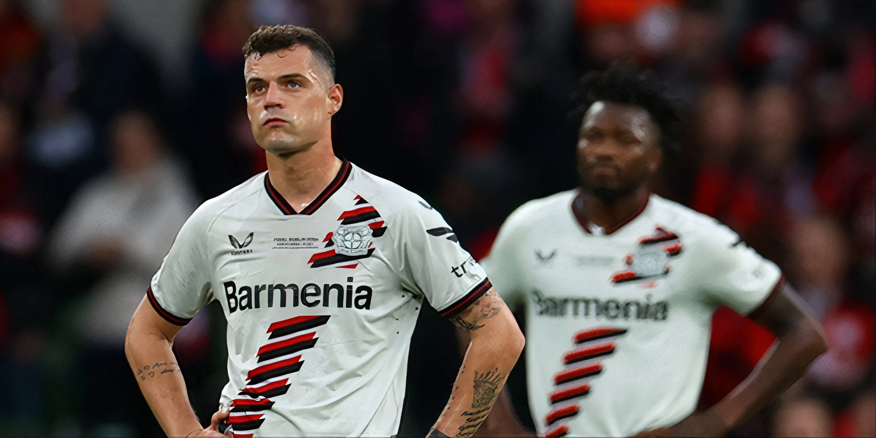 Tiền vệ Granit Xhaka trong màu áo Bayer Leverkusen