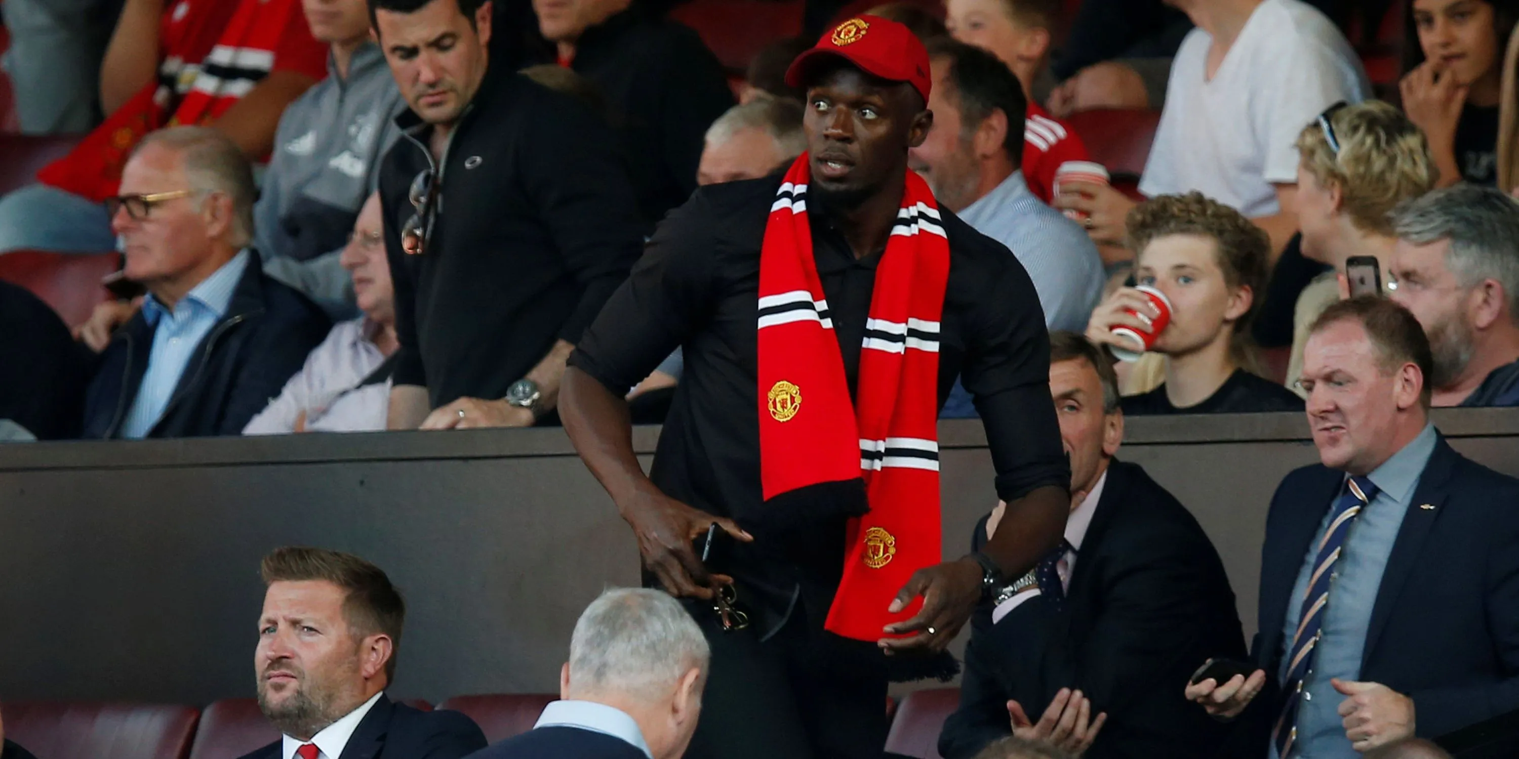 Usain Bolt, vận động viên điền kinh huyền thoại và là fan của Manchester United