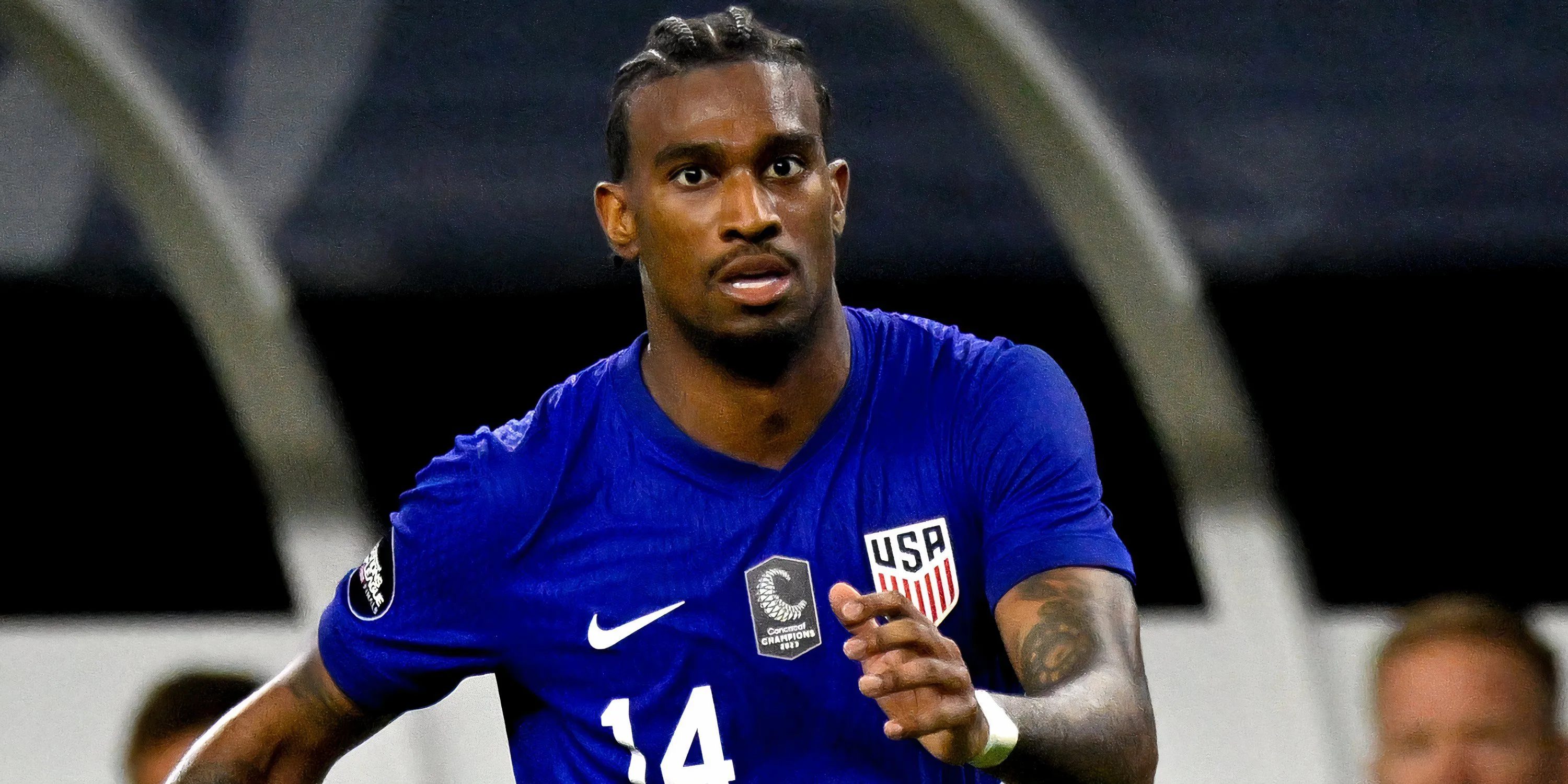 Haji Wright trong màu áo tuyển Mỹ 2024, tiền đạo Coventry có phong độ cao