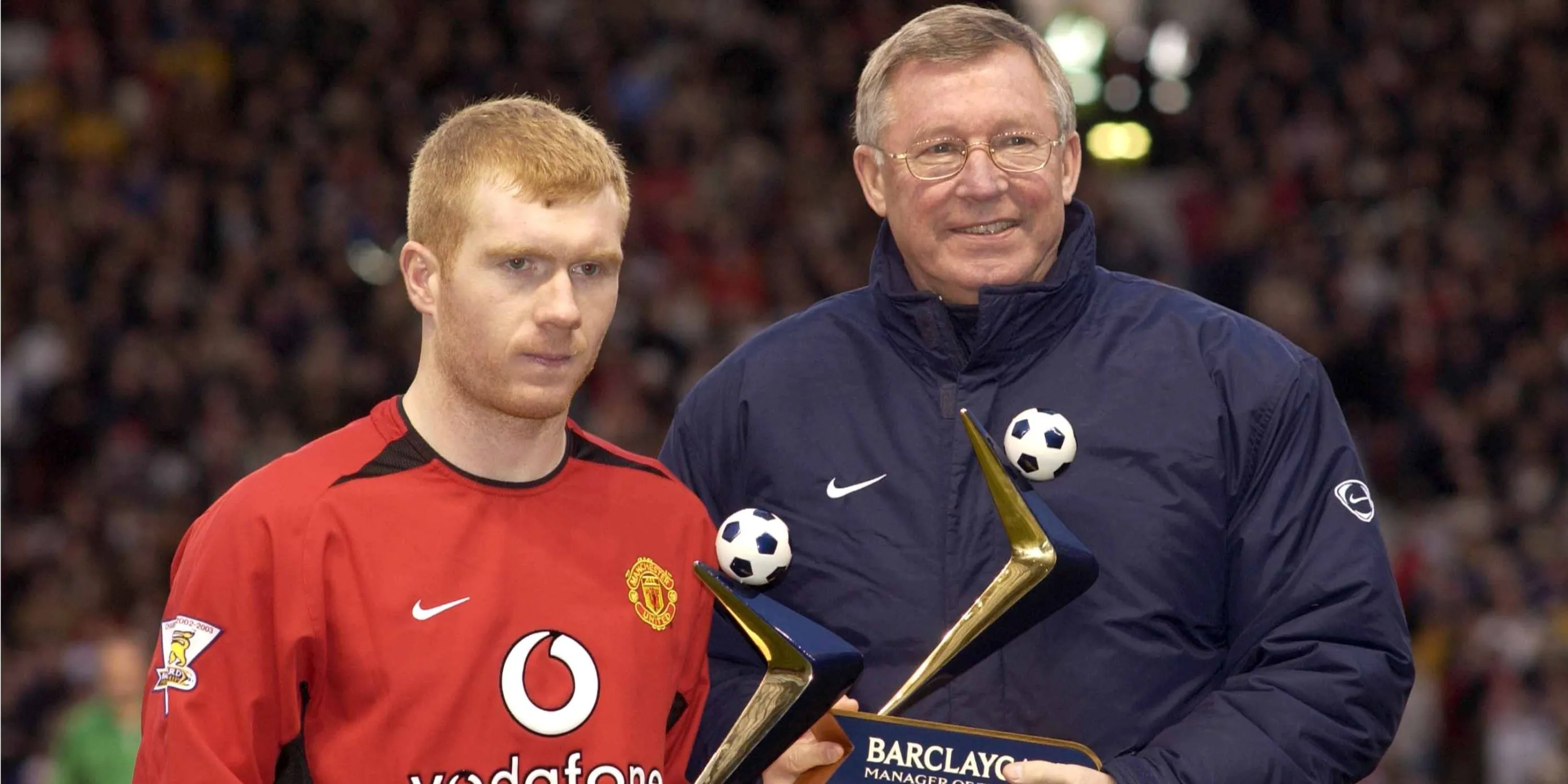Paul Scholes trong màu áo Manchester United thời thi đấu và mối quan hệ với Sir Alex