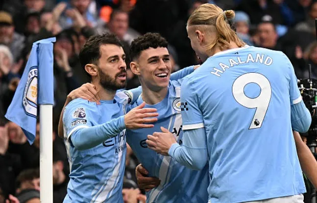 Phil Foden mở điểm cho Man City ở giây thứ 55